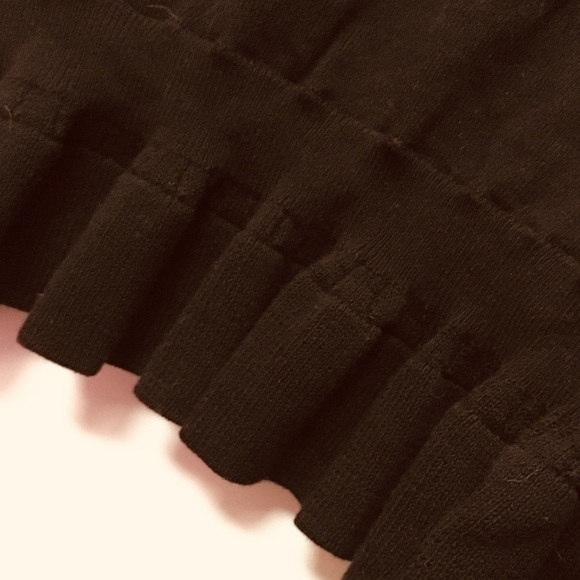 Black Ruffled Cardigan - Picture 7 of 7